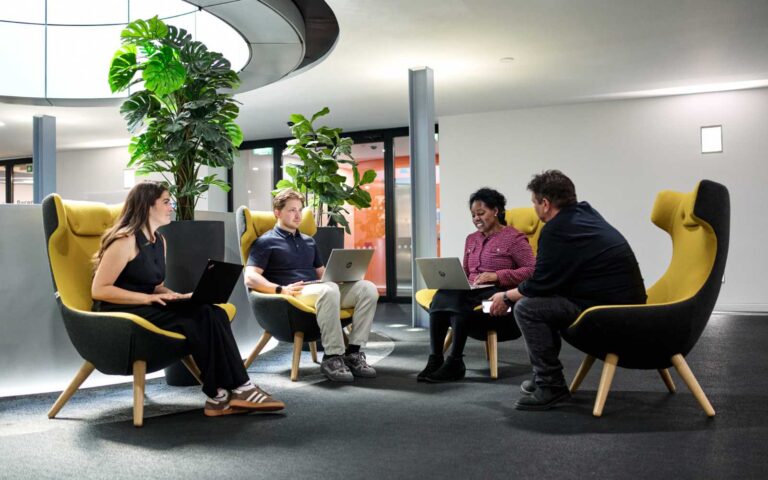 TXP and clients have a meeting