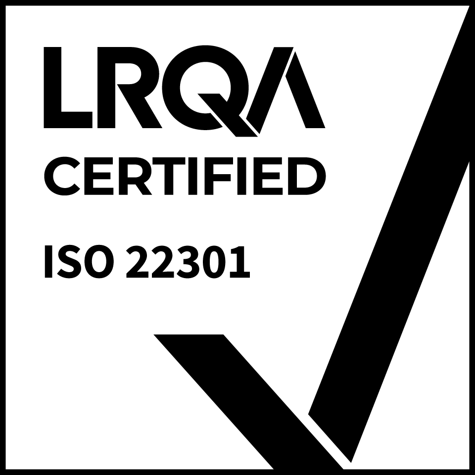 LRQA Certified ISO 22301